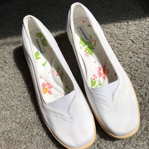 Grasshoppers Misty Wedge White Loafer